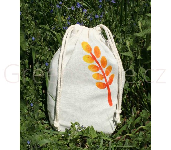 Bavlněný pytlík na pečivo s potiskem - malý Český západ
