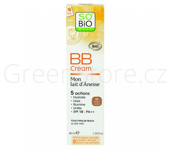 Přírodní BB krém s obsahem oslího mléka BIO
