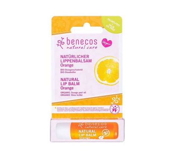 Benecos Balzám na rty pomeranč 4,8g BIO
