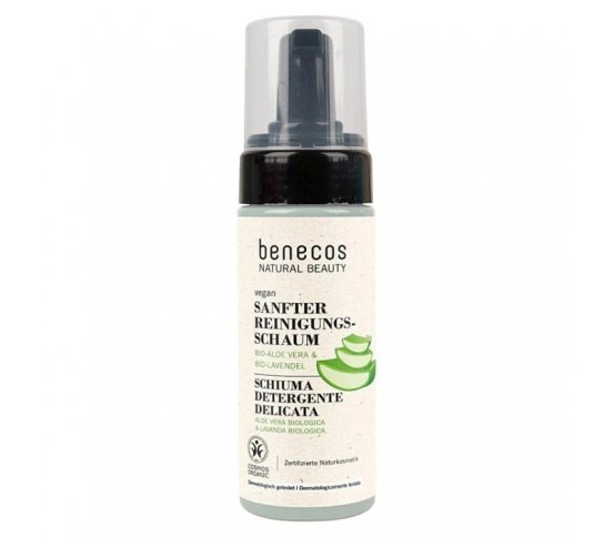 Benecos Čistící pleťová pěna Aloe a Levandule 150ml BIO