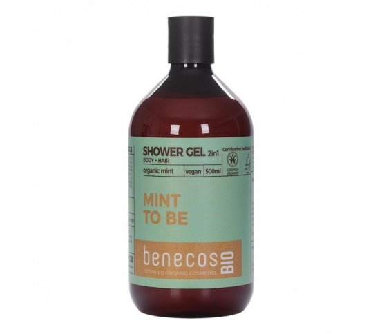Benecos Sprchový gel 2v1 Máta 500ml BIO