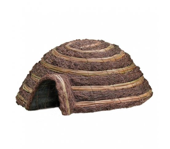 Zahradní domek pro ježky z proutí