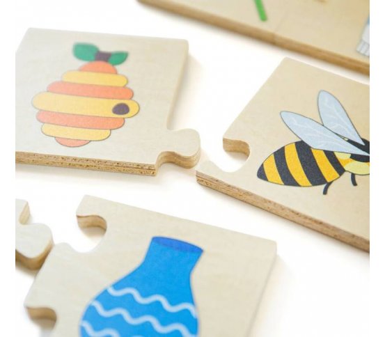 Bigjigs Toys Didaktické puzzle Co k sobě patří 