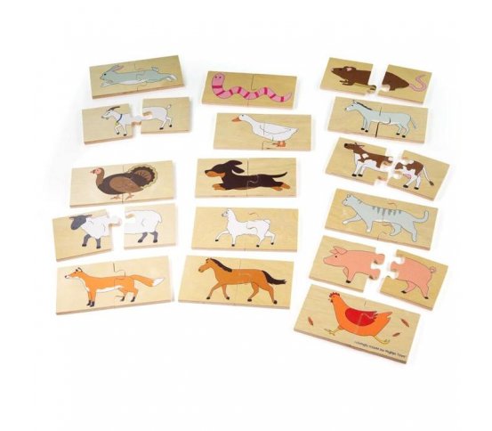 Bigjigs Toys Didaktické puzzle Zvířátka