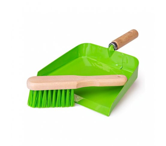 Dětská kovová lopatka se smetáčkem Bigjigs Toys