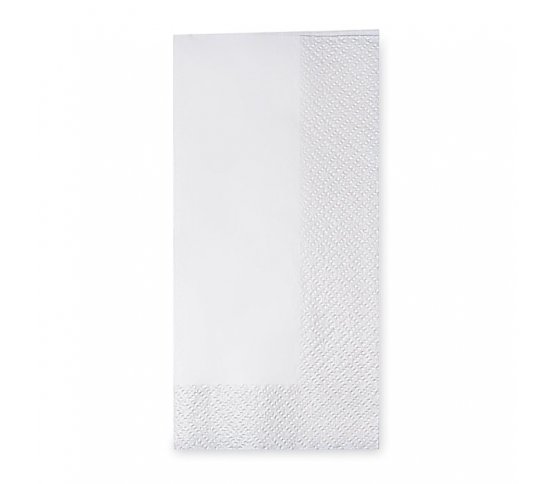 Bílý ubrousek 1-8 skládaný 2vrstvý 33x33cm (250ks)