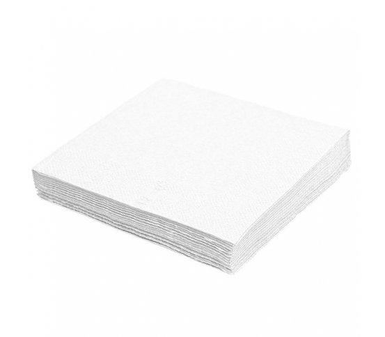 Bílý ubrousek papírový 1vrstvý 30x30cm (500ks)