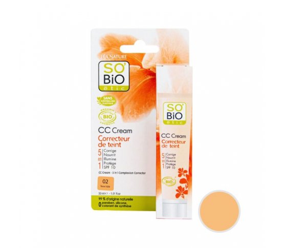 BIO CC krém 5v1 medium 30ml So´Bio