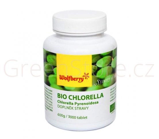 Chlorella v BIO kvalitě 600g 3000 tbl Wolfberry