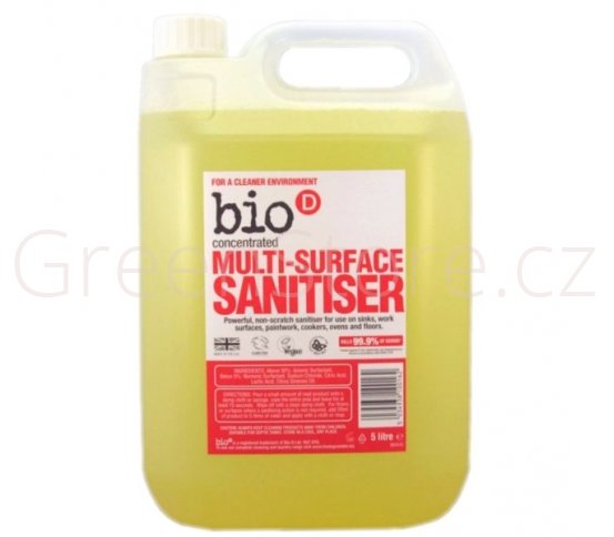 Bio-D Čistič na různé druhy povrchů s dezinfekcí (5 l)