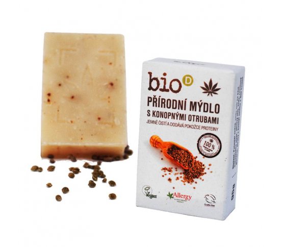Bio-D Mýdlo s konopnými otrubami 95g