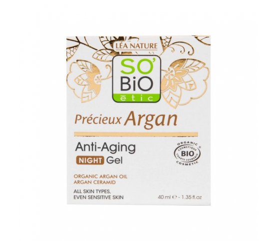 BIO Gel noční Anti-age Argan 40ml SO´BIO