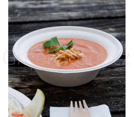 Polévková miska 350ml z cukrové třtiny (50ks)