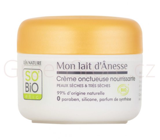 Přírodní výživný krém s obsahem oslího mléka 50ml SO´BIO