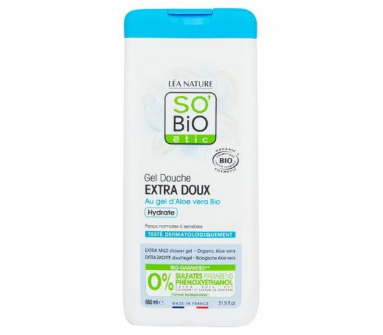 BIO Sprchový gel - extra jemný s aloe verou 650ml So´Bio