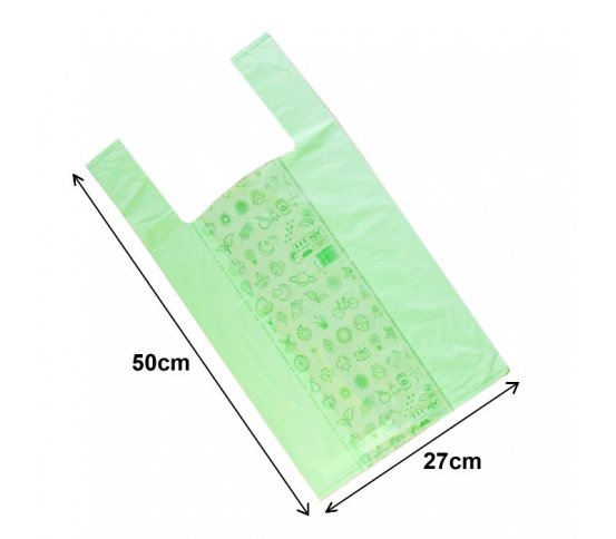BIO taška rozložitelná - green 27x16x50cm (50ks) velikost