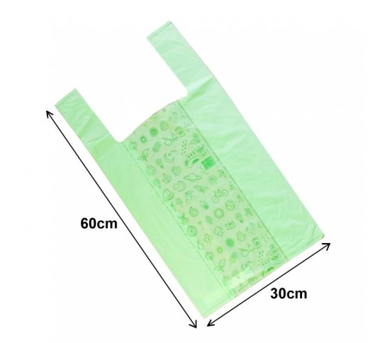 BIO taška rozložitelná - green 30x20x60cm (500ks) velikost