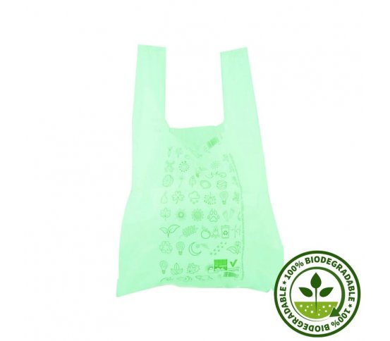 BIO taška rozložitelná - green 23x12x40cm (50ks)