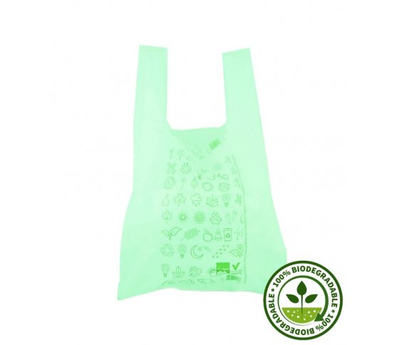 BIO taška rozložitelná - green 27x16x50cm (50ks)