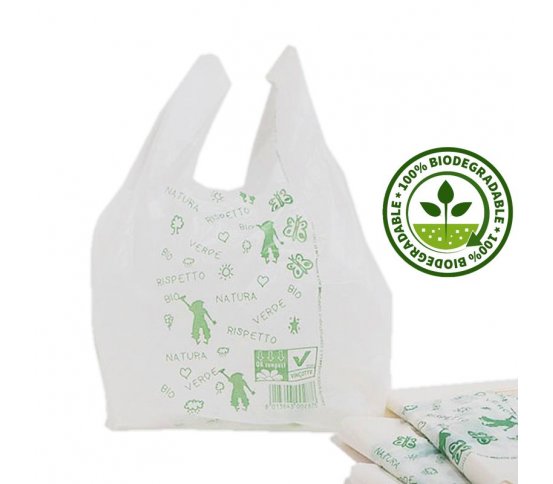 BIO taška rozložitelná - bílá 30x60cm (50ks) 3