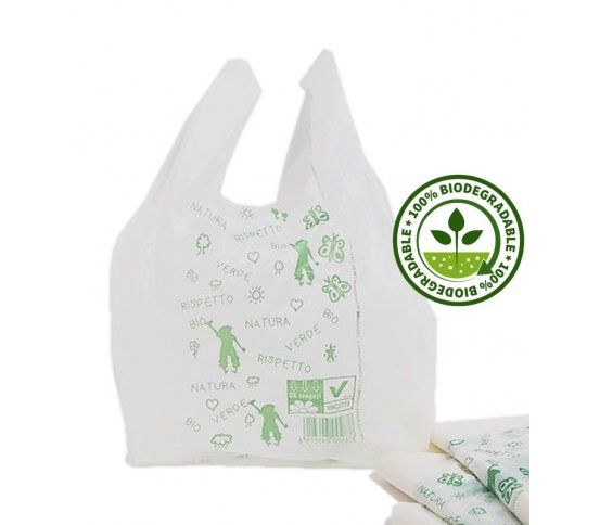 BIO taška rozložitelná - bílá 30x60cm (500ks) 4
