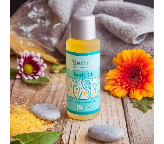 BIO tělový a masážní olej Body Fit 50ml Saloos