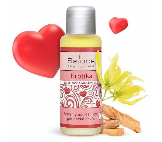 BIO tělový a masážní olej Erotika 50ml Saloos
