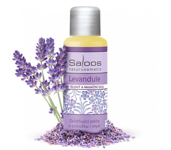 BIO tělový a masážní olej Levandule 50ml Saloos