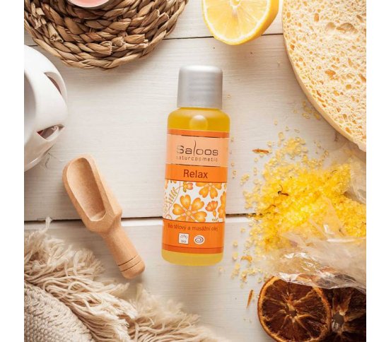 BIO tělový a masážní olej Relax 50ml Saloos