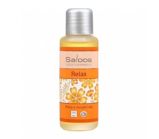 BIO tělový a masážní olej Relax 50ml Saloos - SLEVA