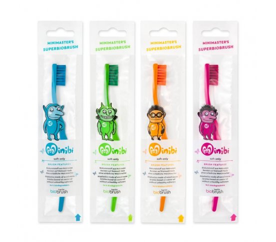 Biobrush Dětský zubní kartáček soft - růžový
