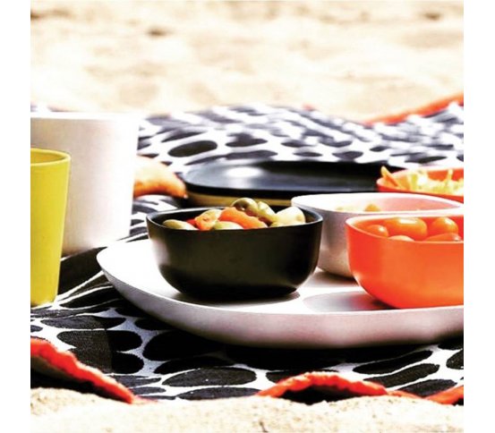 BIOBU Talíř střední 23cm - bílý