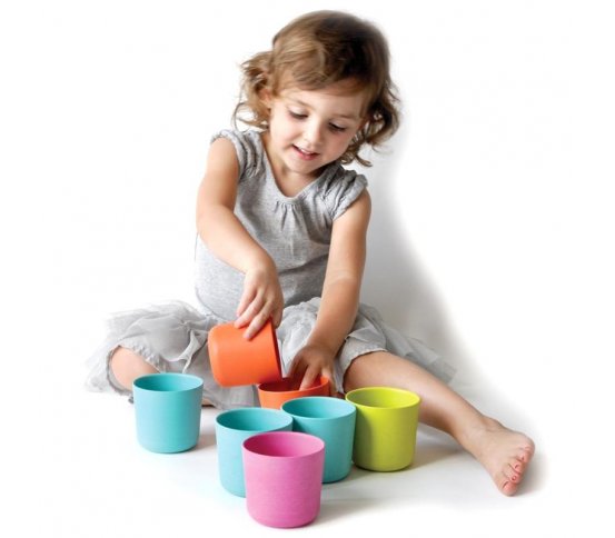 BIOBU Dětský kelímek Bambino 250ml - růžový