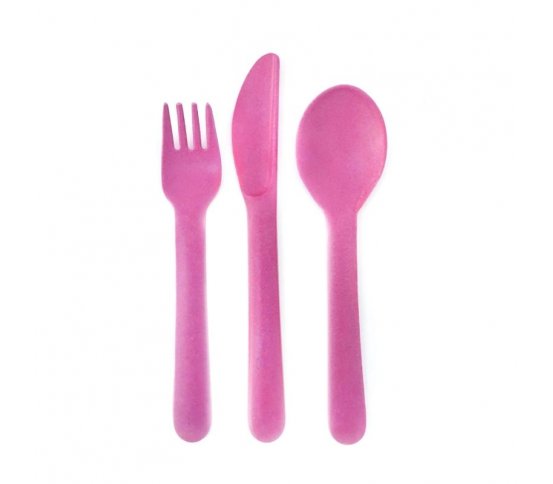 BIOBU Dětský příbor Bambino - růžový