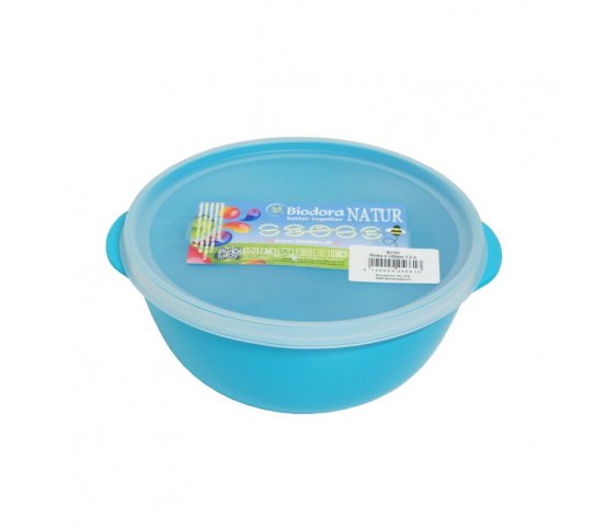Biodora Miska s víkem 1l z bioplastu - modrá