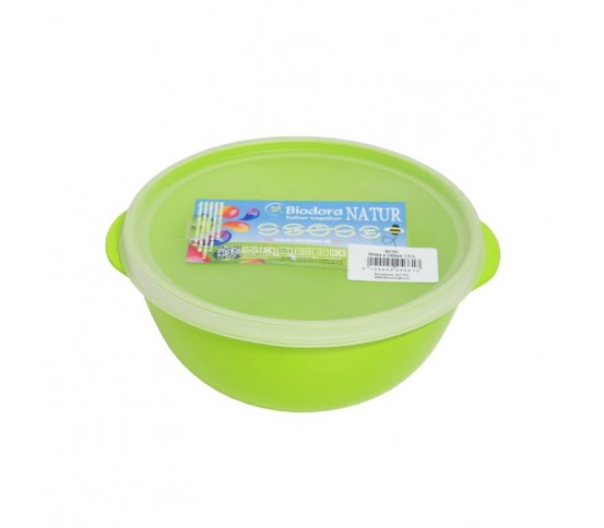 Biodora Miska s víkem 1l z bioplastu - zelená