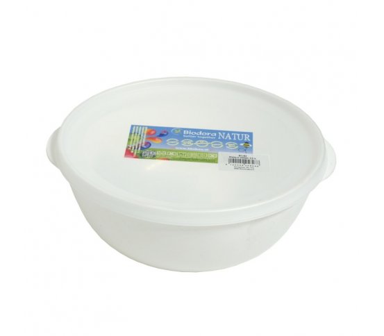 Biodora Miska s víkem 2l z bioplastu - bílá