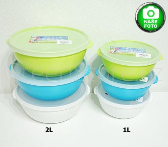 Biodora Miska s víkem 2l z bioplastu - modrá