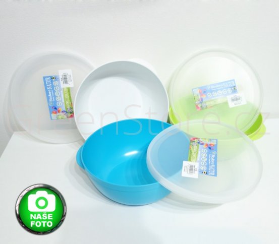 Biodora Miska s víkem 2l z bioplastu - modrá