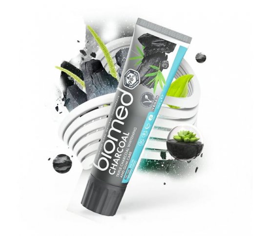 Biomed Charcoal Zubní pasta s černým uhlím 100g