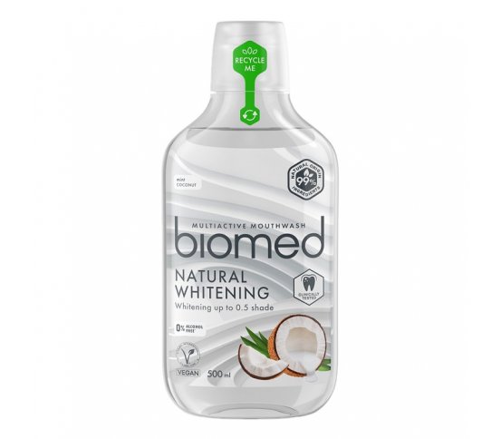 Biomed Natural Whitening ústní voda 500ml