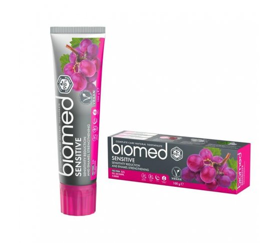 Biomed Sensitive přírodní Zubní pasta s extraktem z hroznových jader 100g