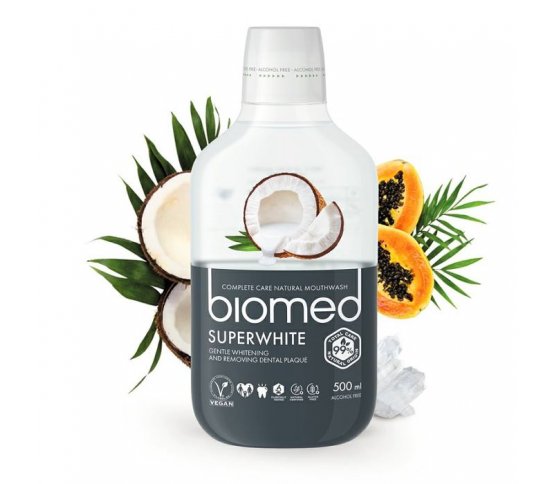 Biomed Superwhite Ústní voda jemně bělící 500ml