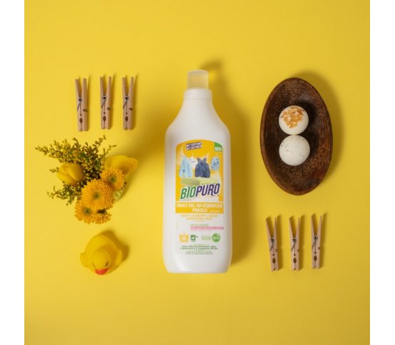 BIOPURO Sensitive prací gel na dětské prádlo 1l (35 praní)