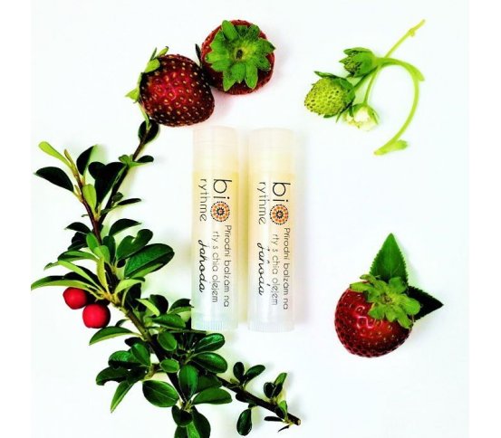 Biorythme Balzám na rty s chia olejem - jahoda 4,8ml