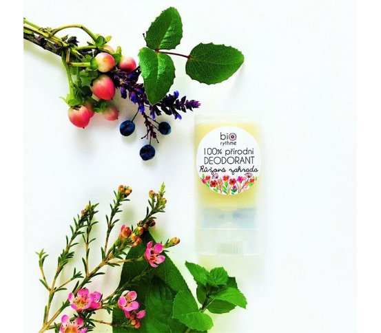 Biorythme Tuhý deodorant Růžová zahrada 15g
