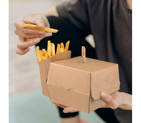 Bistro kraft kapsa na hranolky 150g 11x7x12cm (50ks) wimex 3