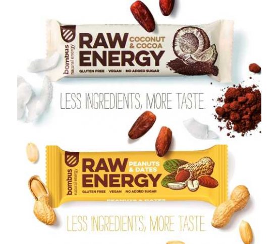 Bombus Raw energy tyčinka Peanuts 