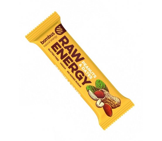 Bombus Raw energy tyčinka Peanuts 