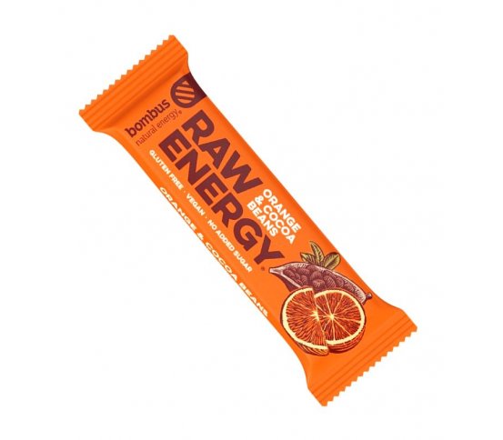 Bombus Raw energy tyčinka Pomeranč 